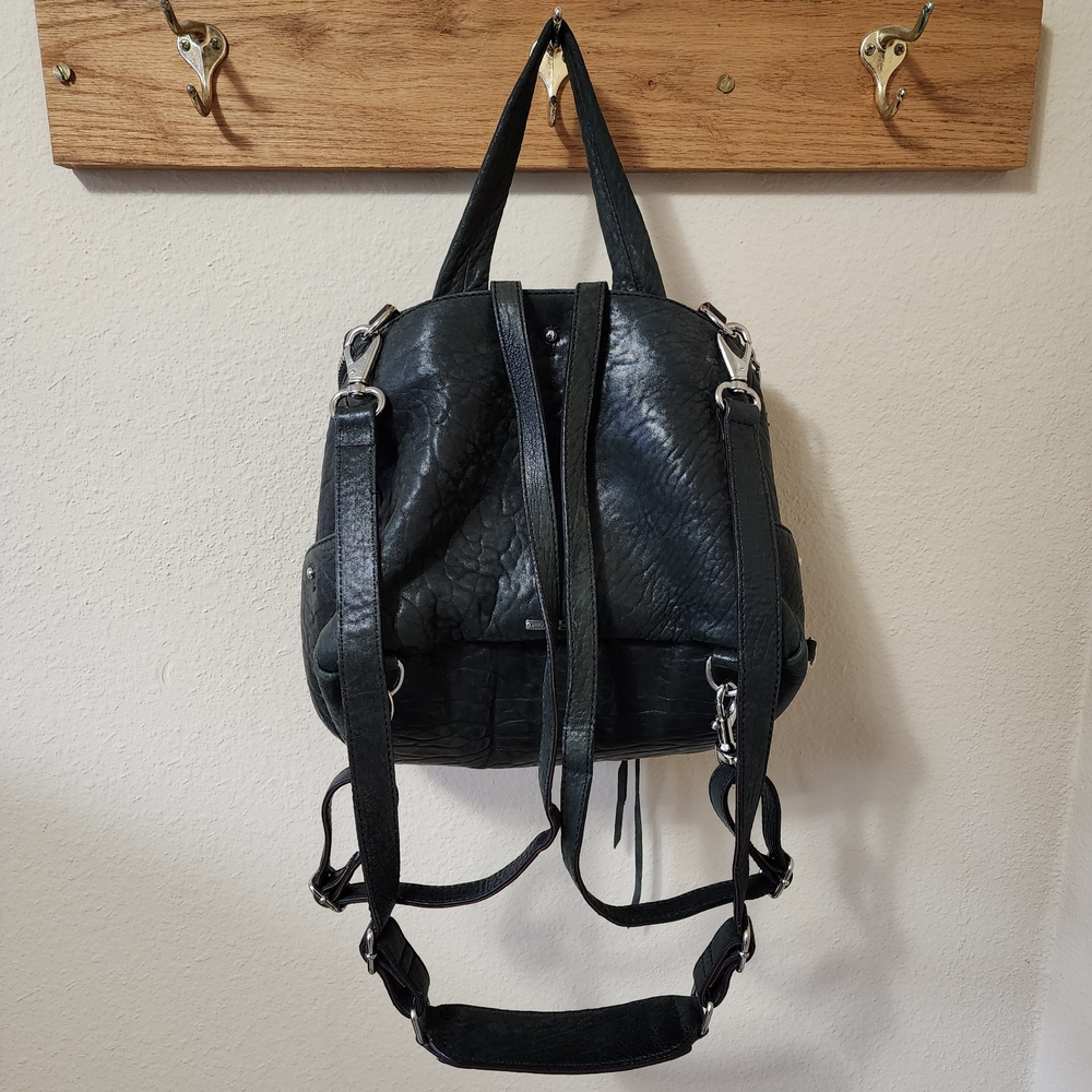Black Textured Backpack - image 2